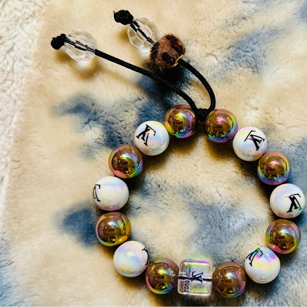 LV Iridescent Beaded Bracelet